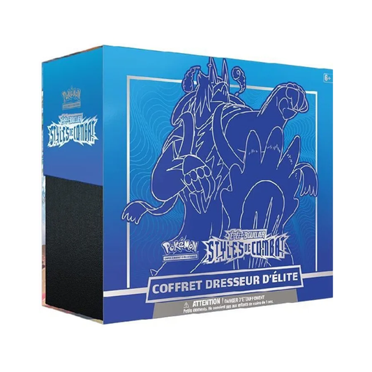 Coffret Dresseur d'Élite - ETB Pokémon Épée & Bouclier : Styles de Combat – Mille Poings (Bleu) EB05