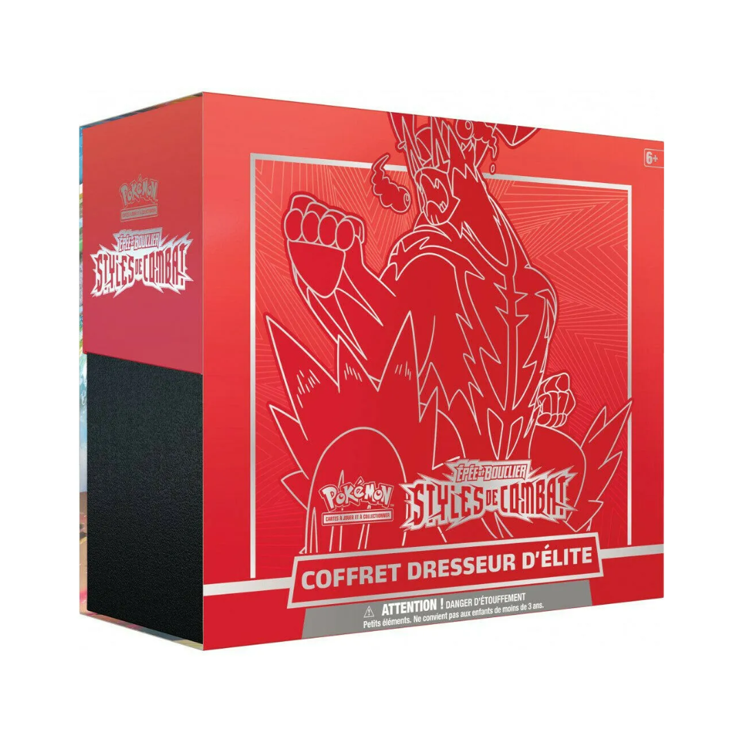 Coffret Dresseur d'Élite - ETB Pokémon Épée & Bouclier : Styles de Combat – Poing Final (Rouge) EB05